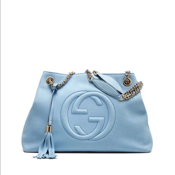 Gucci Soho Nubuck Medium Chain-Strap Tote Bag - Picture 1 of 8